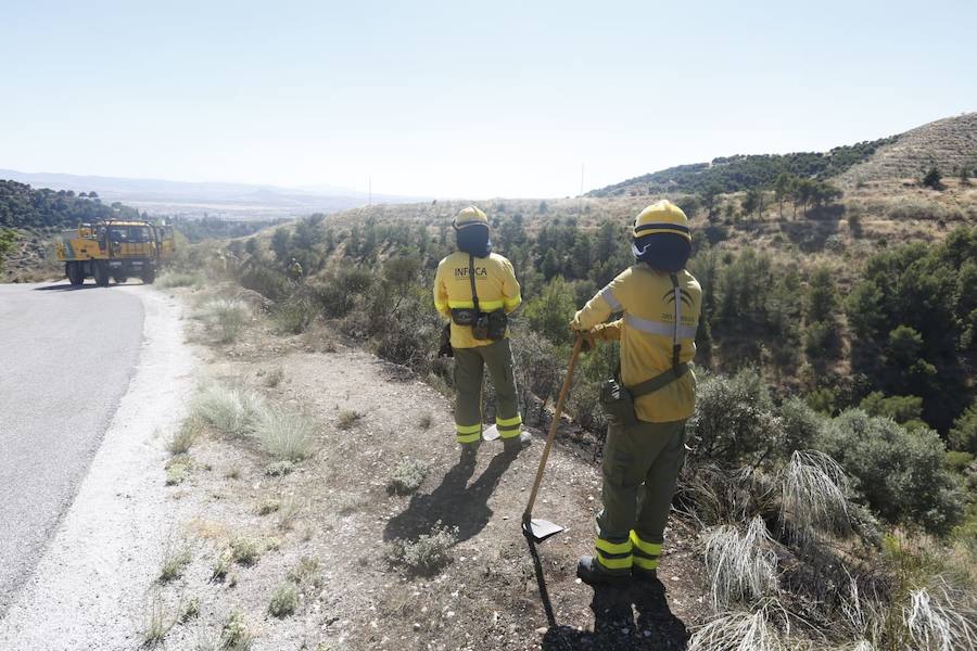 El Infoca apaga un incendio en las inmediaciones de la Abadía del Sacromonte
