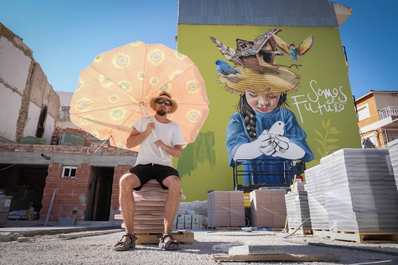 Grafitero a la sombra