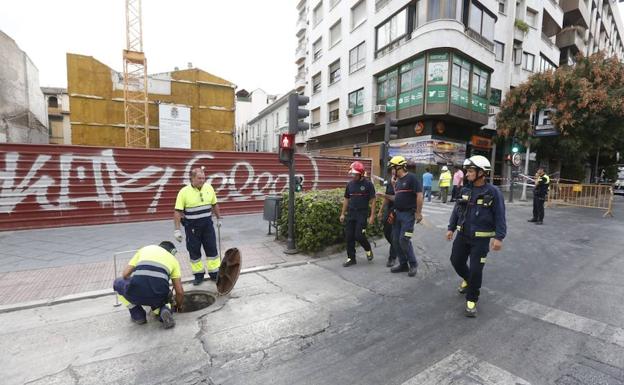 Los vecinos de Puerta Real ya pueden volver a sus casas y empiezan a apuntalar los cimientos de la obra