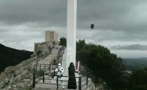La nave de Darth Vader aterriza en la plaza de Santa María de Jaén