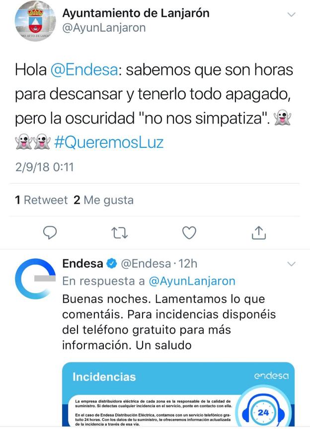 El alcalde de Lecrín sobre el corte de luz: «El Ayuntamiento se ofrece a intermediar ante Endesa por posibles reclamaciones»