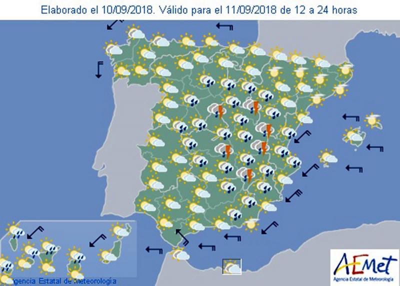 La prevision del tiempo para esta semana mas lluvia y subida de temperaturas Ideal