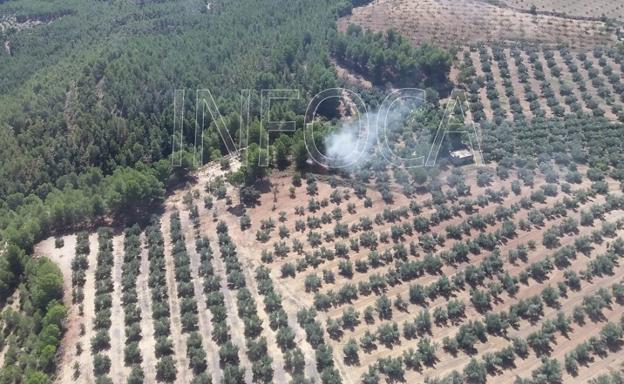 Extinguido el incendio declarado entre las provincias de Granada y Jaén