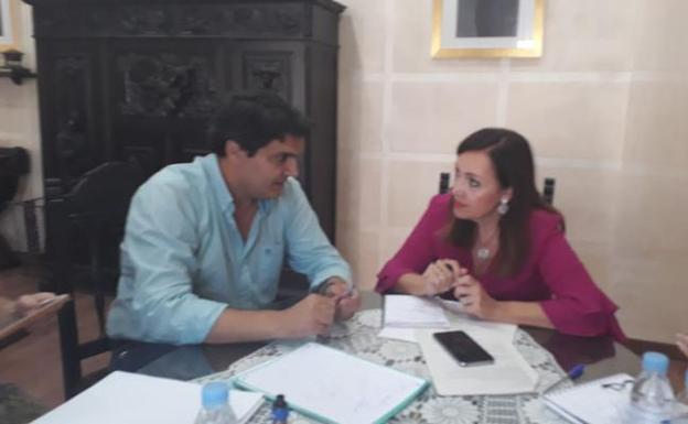 Obras en los enlaces de la A-4 en Marmolejo afectados por las tormentas