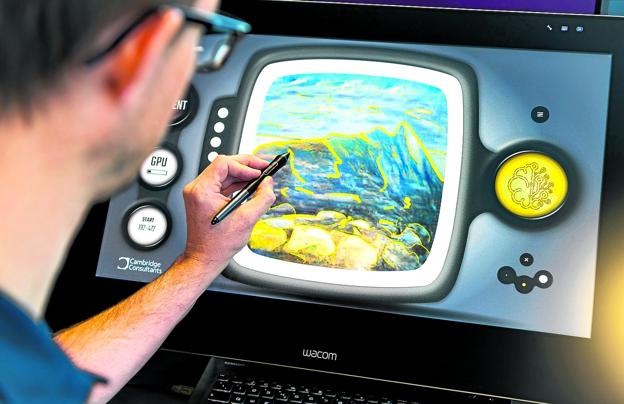 La máquina que convierte un garabato en una obra de arte