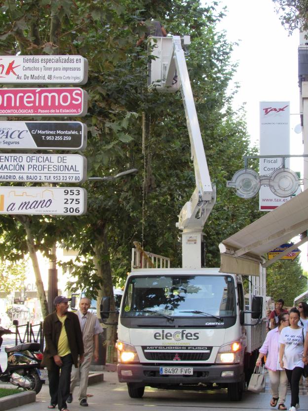 'Ya es Navidad' en el centro de Jaén