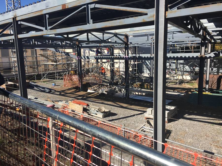 La restauración del Cuarto Real de Santo Domingo saca a la luz parte de la estructura de un palacio del siglo XIII