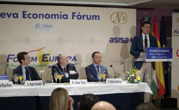 Moreno vincula los 40 años de Gobierno socialista en la Junta a la «compra de favores políticos»