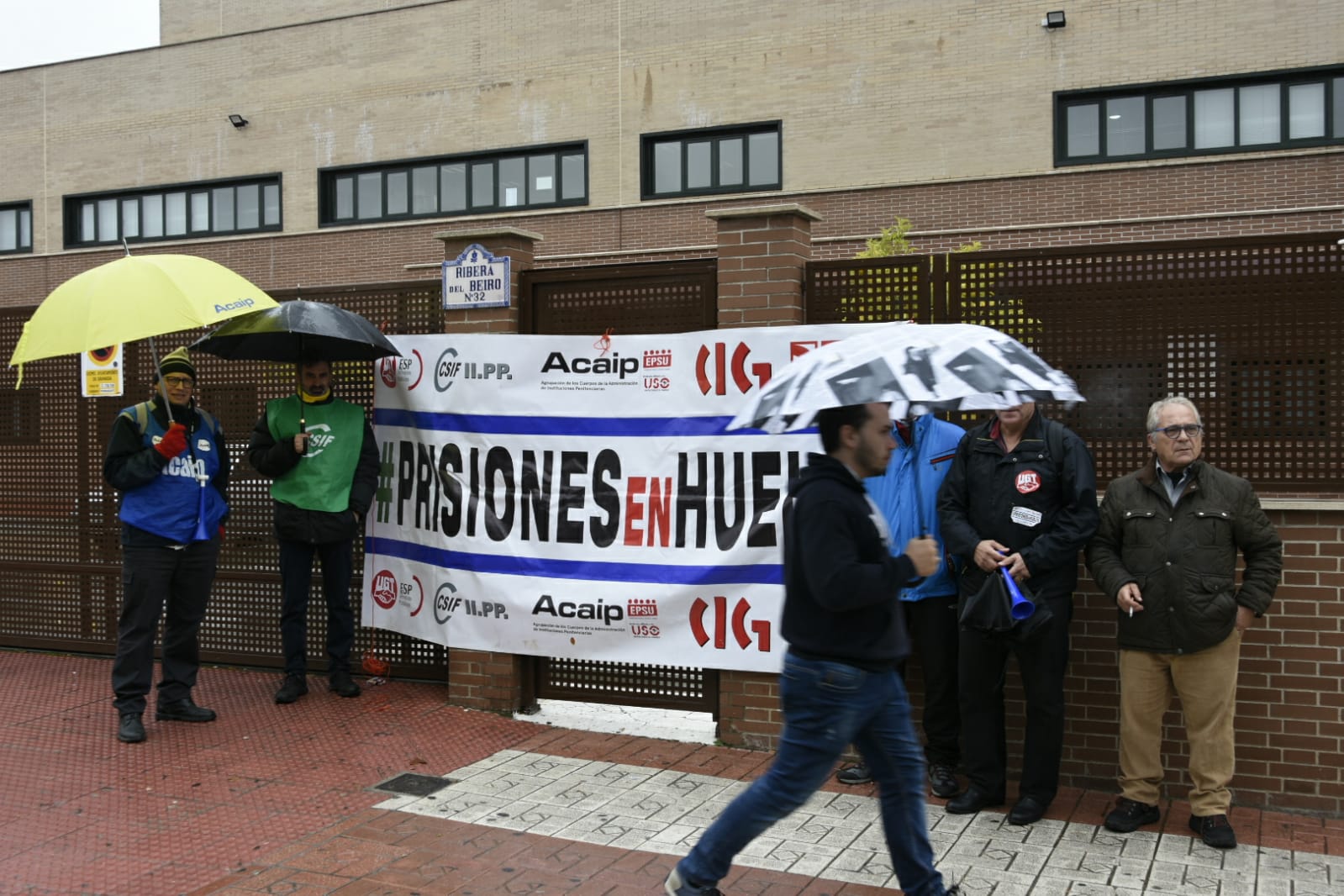 Protesta de los funcionarios de prisiones en Granada