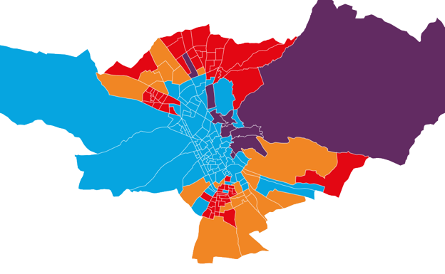Así ha cambiado el voto en la capital de Granada, barrio a barrio