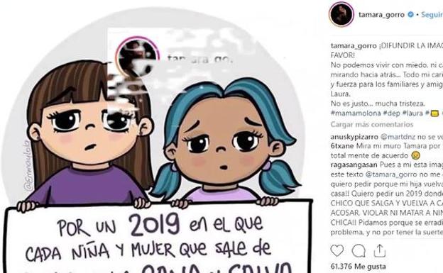 Famosos se vuelcan en las redes tras la muerte de Laura Luelmo