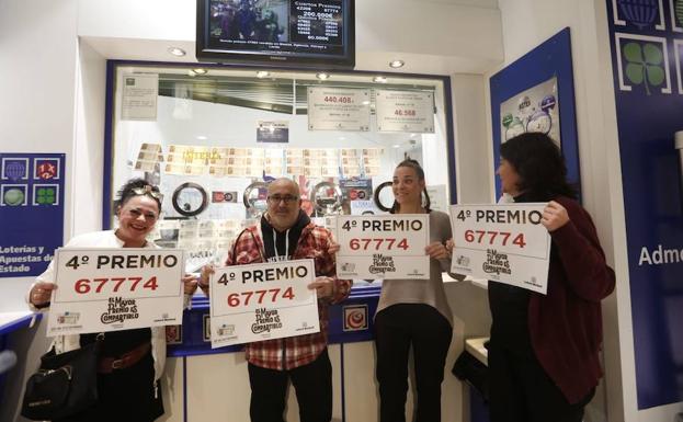 El cuarto premio 67774 deja 40.000 euros en Granada capital