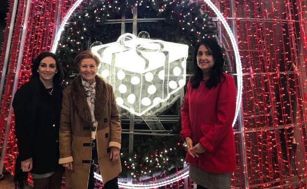 Una empresaria lleva once años iluminando la Navidad en Montefrío