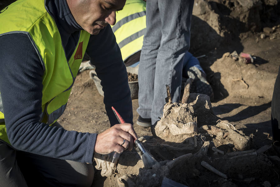 Hallan restos de lo que podría ser un edificio del siglo IV en los Mondragones