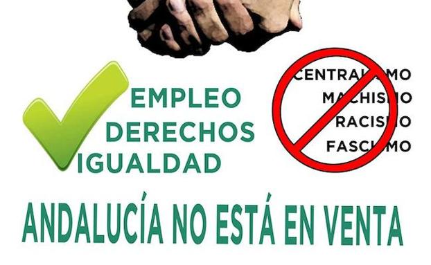 El SAT convoca a 'rodear el Parlamento' el día de la investidura de Moreno bajo el lema 'Andalucía no está en venta'