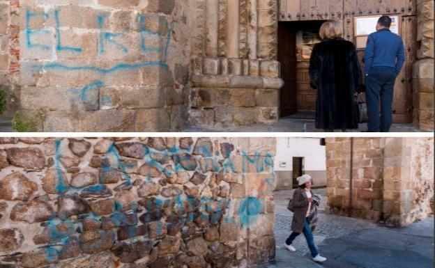 Detenido en Villargordo por pintadas vandálicas en Plasencia