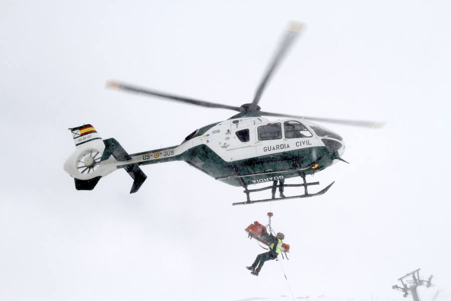 Rescatado un montañero herido en Sierra Nevada