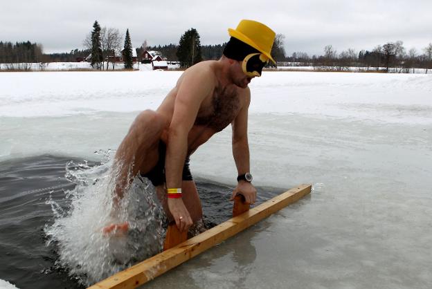 Maratón de baños helados