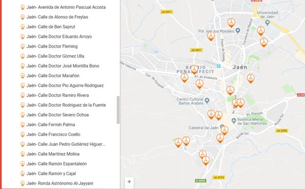19 calles de la ciencia en Jaén