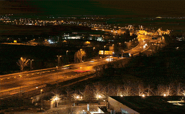 Un día de atascos en la Circunvalación de Granada