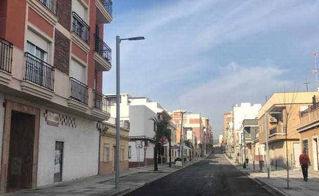 La calle Ancha toma forma y más de la mitad abrirá al tráfico el día 18