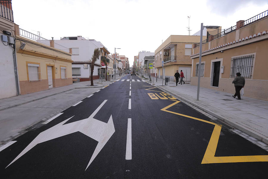 La mitad de la calle Ancha abre al tráfico esta tarde