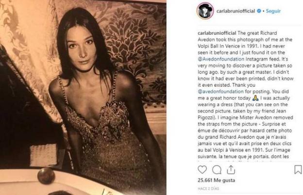 La foto perdida de Carla Bruni