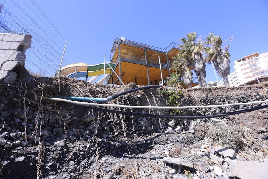 El temporal asesta un bocado a cuatro playas de Almuñécar
