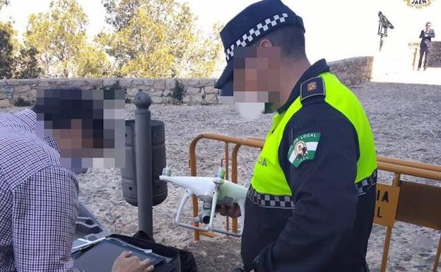 Denuncia por volar un dron en el castillo de Santa Catalina