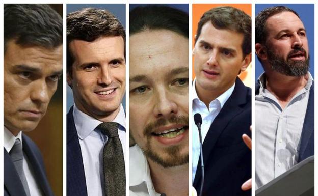 ¿Cuándo visitan Granada los principales líderes políticos para hacer campaña?