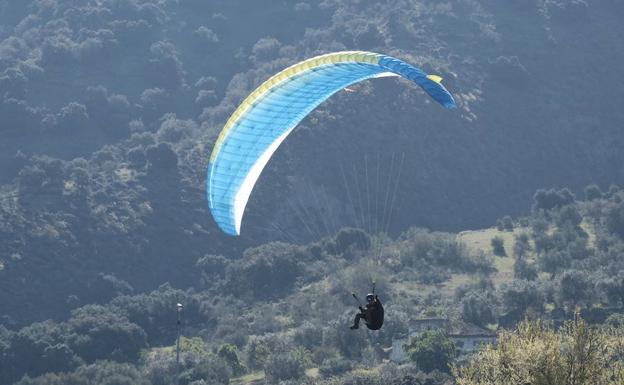 Los mejores parapentistas nacionales surcan el cielo de Granada