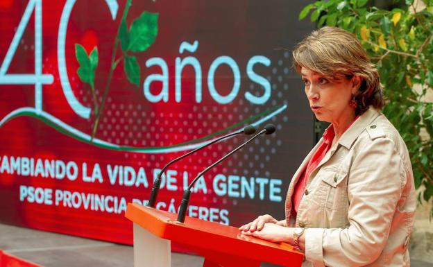 El PP pide que se suspenda un acto de memoria del PSOE al que asiste el lunes la ministra Delgado