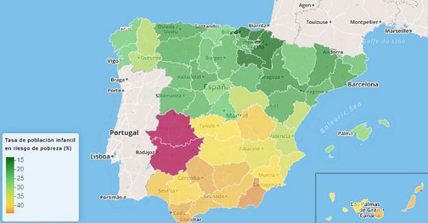 Almería, la que más riesgo de pobreza infantil tiene de Andalucía