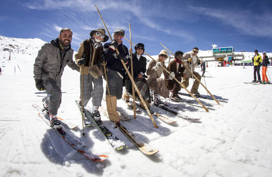 Esquí retro contra el cáncer