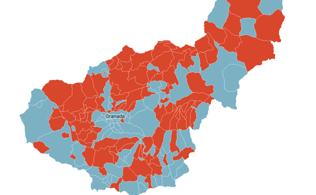El bloque de izquierdas se impone en más de la mitad de los municipios de Granada