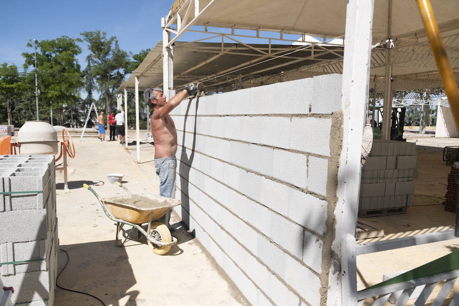 El Recinto Ferial de Granada se prepara ya para el Corpus