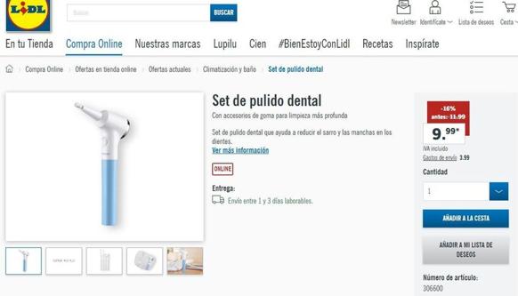«Puede quemar los dientes»: piden retirar el set de pulido dental de Lidl