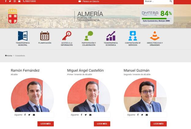 La web de transparencia lleva cuatro meses sin actualizar por problemas con la empresa