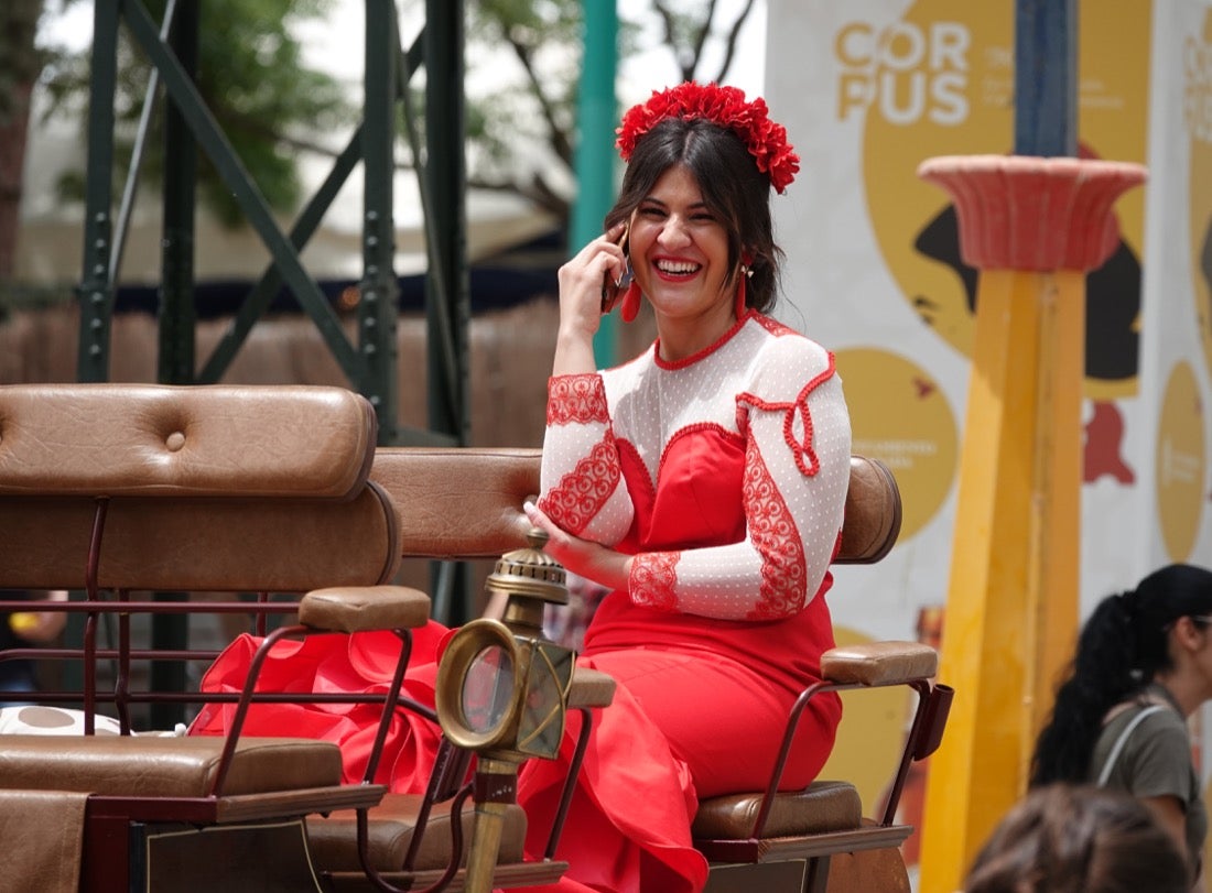 El ambiente en el ferial el domingo de Corpus