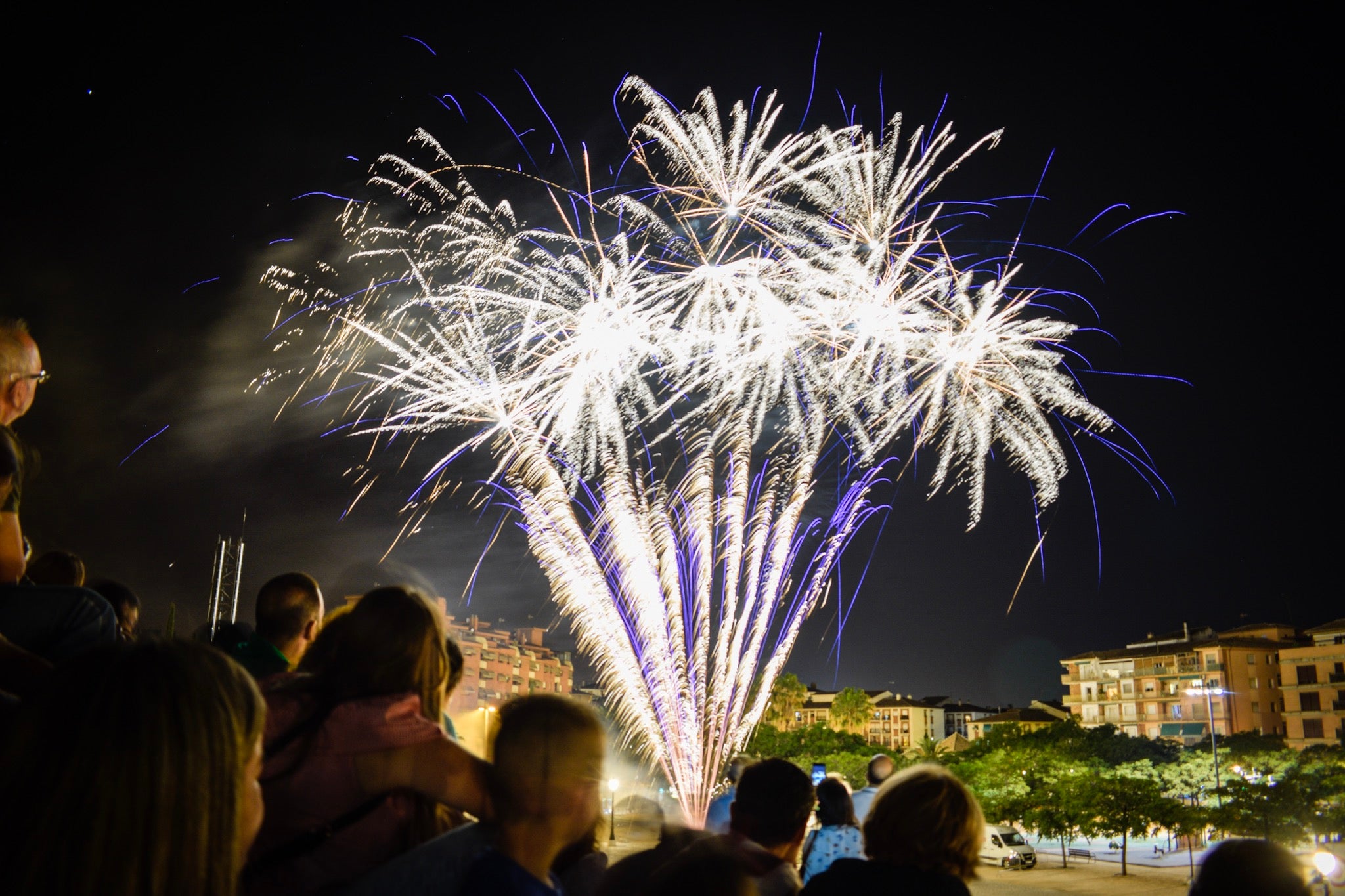 Fuegos artificiales para despedir el Corpus de Granada