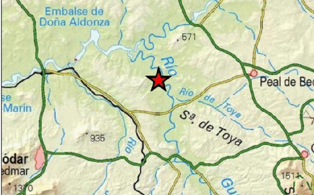 Peal de Becerro sufre un seísmo esta madrugada