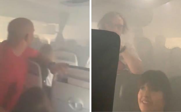 «Pasé miedo»: así se vivió desde dentro el incendio del avión Londres-Valencia