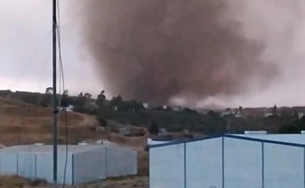 Varios tornados y lluvias fuertes sorprenden a Campillos