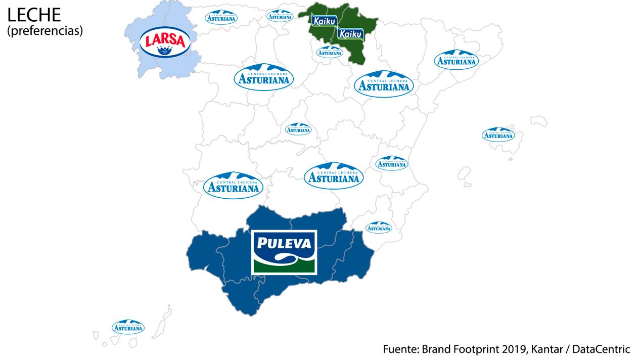 ¿Cuáles son las marcas preferidas de los españoles en cada comunidad autónoma?