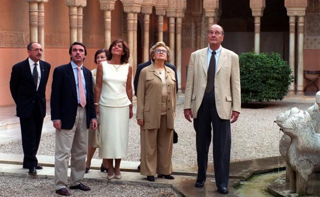 Chirac vio atardecer en la Alhambra