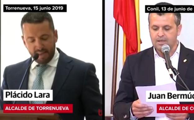 El alcalde de Torrenueva 'calca' su discurso de investidura de uno del regidor de Conil en 2015