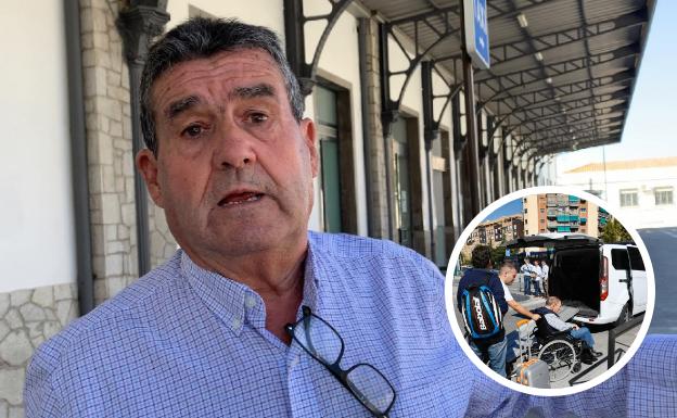 «Renfe no tenía previsto un transporte alternativo y mi cuñado minusválido ha venido a Granada en taxi»
