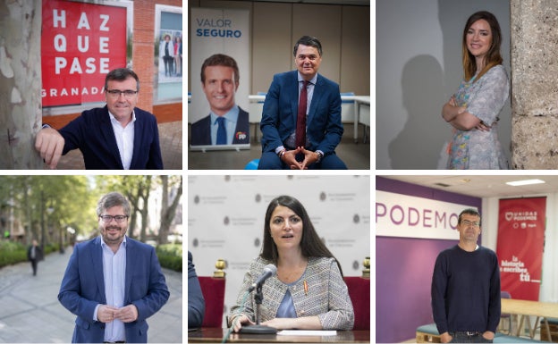 Quince aspirantes al Congreso por Granada de los seis principales partidos