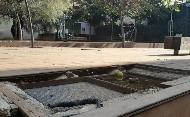 La Policía Local recomienda cerrar por seguridad el parque del Cuarto Real de Santo Domingo