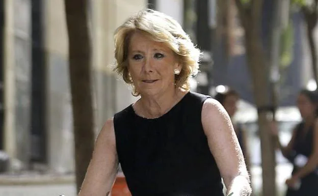 Esperanza Aguirre, ante el juez: «Jamás vi dinero en efectivo en el PP de Madrid»